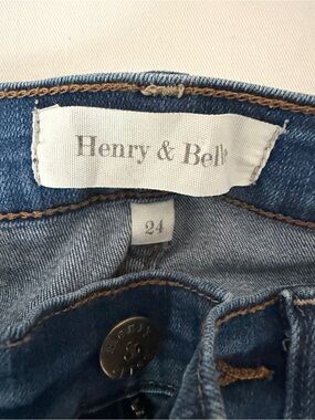 Henry & Belle Dark Blue women’s Jeans with Contrast Stitching